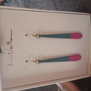 Robert Lee Morrison hammered dangle earrings